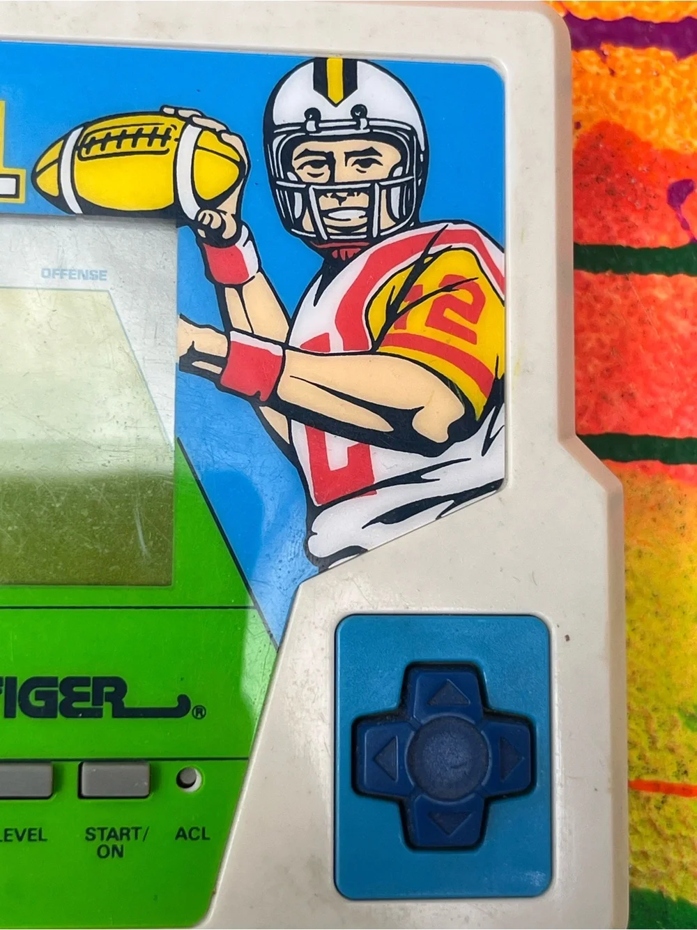 Tiger 1987 vintage Electronic Football Handheld Game tested working